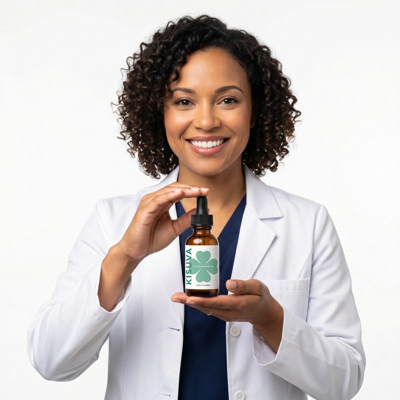 Doctor recommending Kisuva clinical skincare